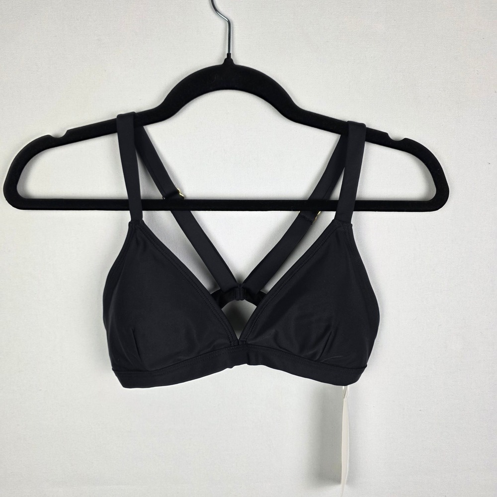 Koraru Hedy Front Clasp Bikini Top Nero Black Recycled HED-SM-NER-T22 Small
